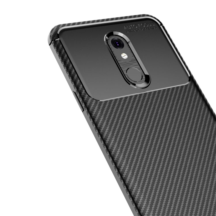 Carbon Fiber Texture Shockproof TPU Case for LG Q Stylo 5
