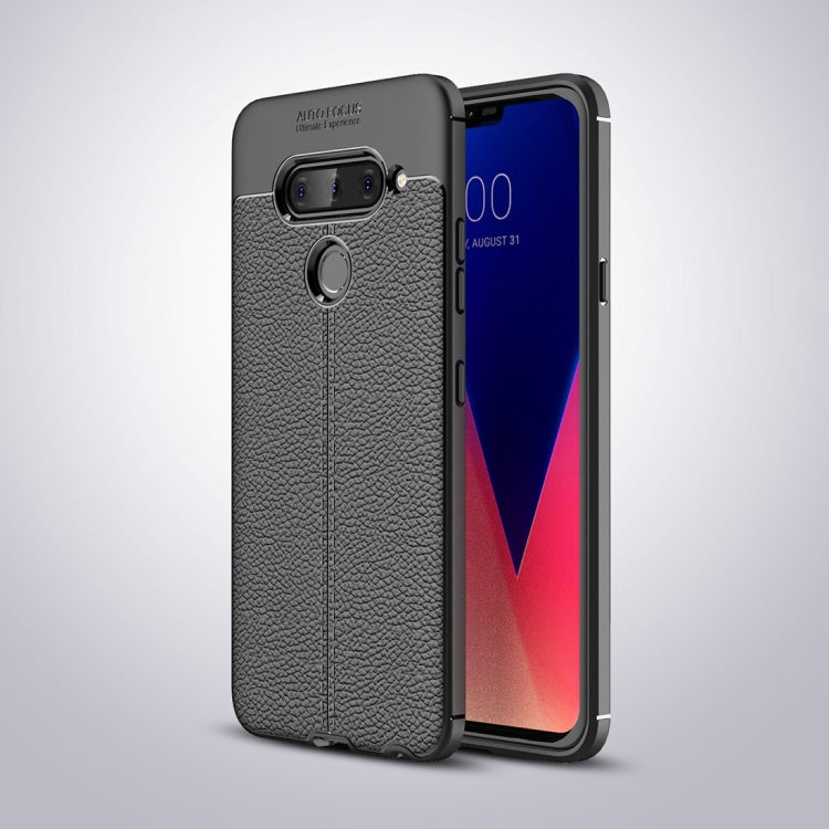 Litchi Texture TPU Shockproof Case for LG V40 ThinQ