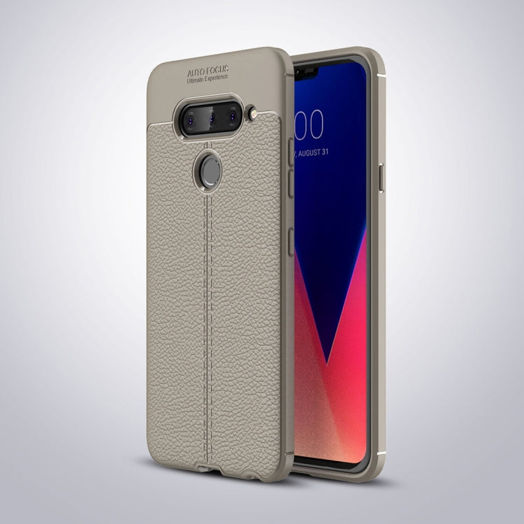 Litchi Texture TPU Shockproof Case for LG V40 ThinQ