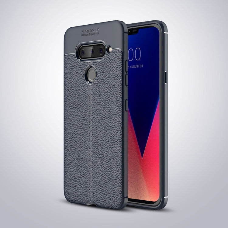 Litchi Texture TPU Shockproof Case for LG V40 ThinQ