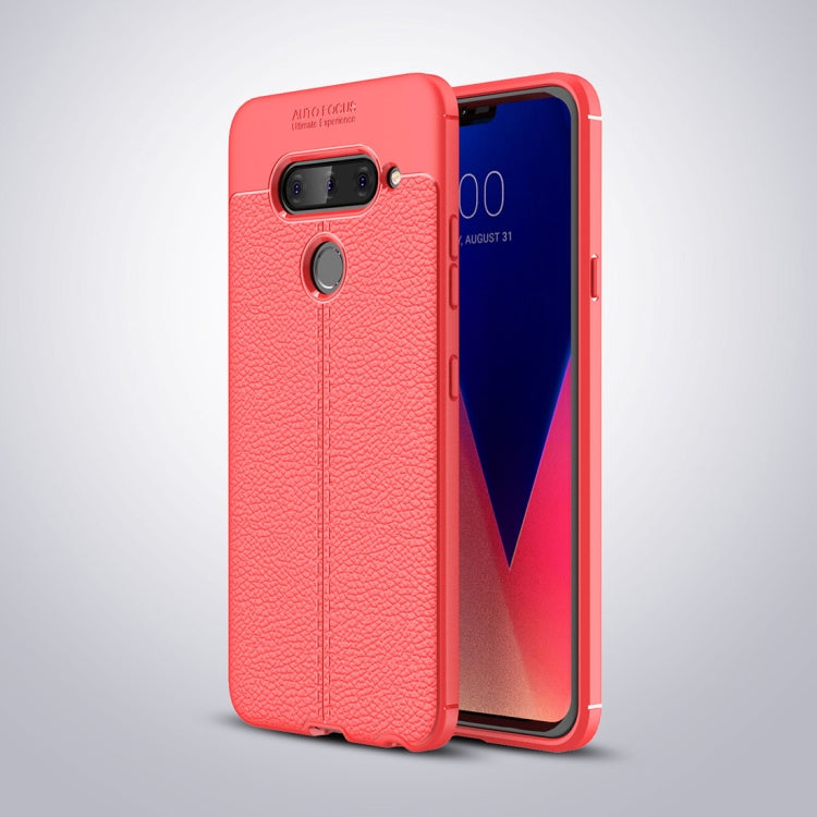Litchi Texture TPU Shockproof Case for LG V40 ThinQ