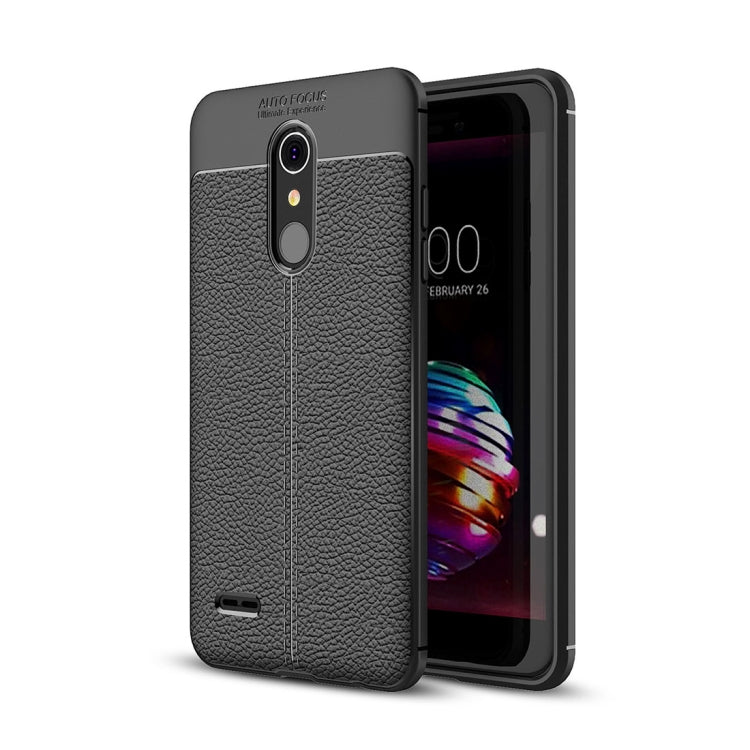 For LG K10 (2018) Litchi Texture Soft TPU Protective Back Cover Case