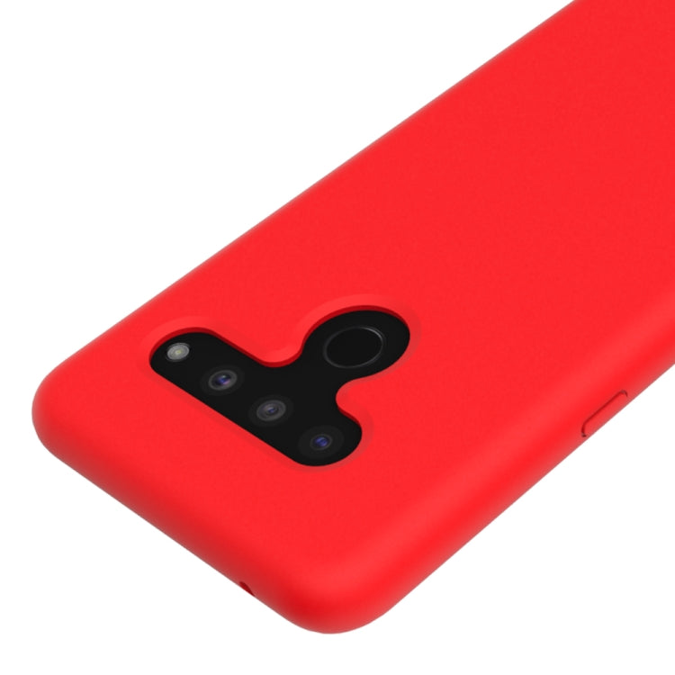 Solid Color Liquid Silicone Dropproof Protective Case for LG V50 ThinQ