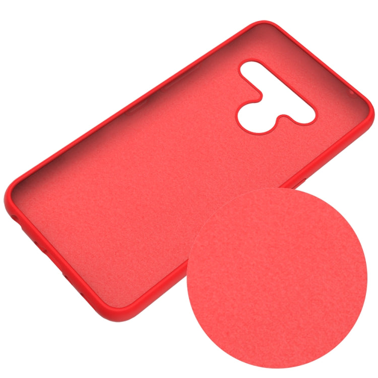 Solid Color Liquid Silicone Dropproof Protective Case for LG V50 ThinQ