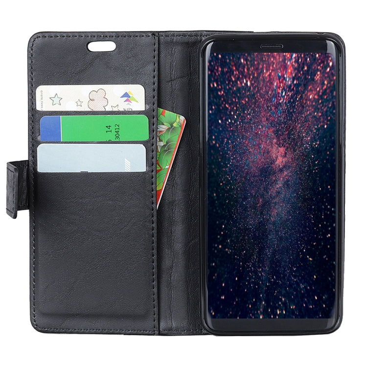Copper Buckle Retro Crazy Horse Texture Horizontal Flip Leather Case for LG K11 (2018), with Holder & Card Slots & Wallet