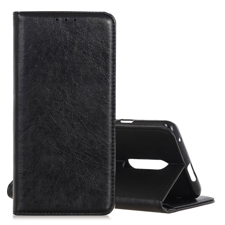 Magnetic Retro Crazy Horse Texture Horizontal Flip Leather Case for LG K40, with Holder & Card Slots & Photo Frame