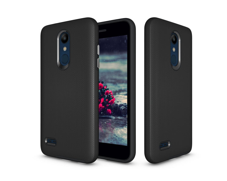 Anti-slip Armor Texture TPU + PC Case for LG K10 (2018)