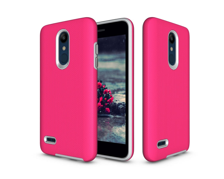 Anti-slip Armor Texture TPU + PC Case for LG K10 (2018)