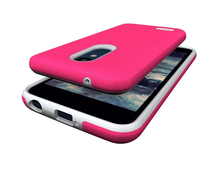 Anti-slip Armor Texture TPU + PC Case for LG K10 (2018)