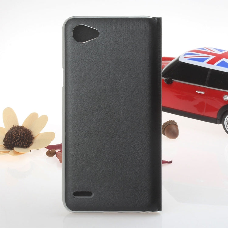 For LG Q6 Litchi Texture Horizontal Flip Leather Case with Call Display ID & Sleep / Wake-up Function
