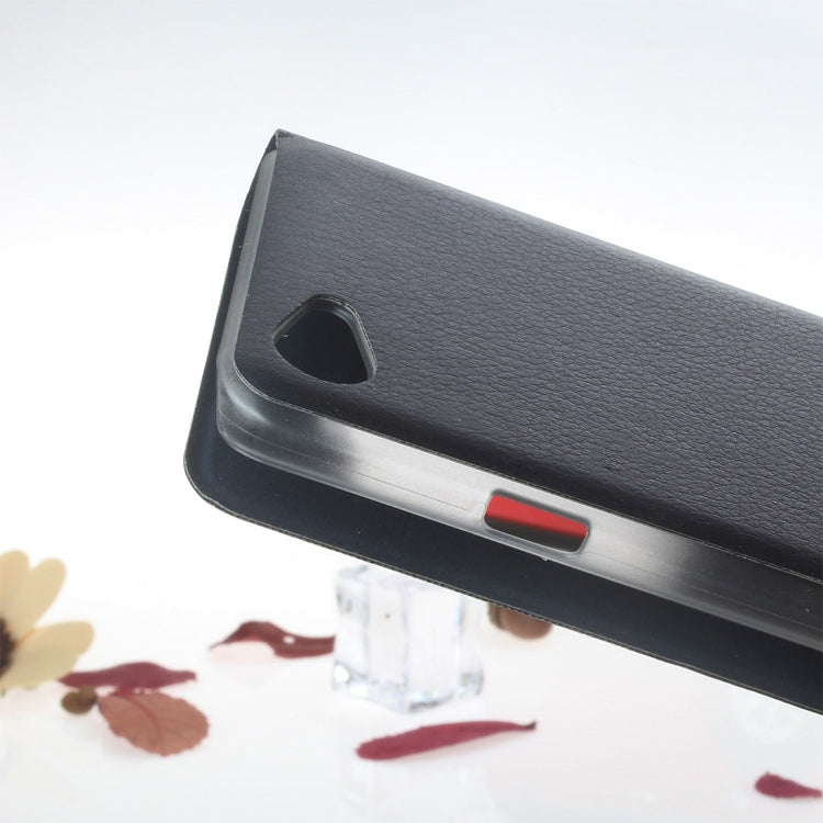 For LG Q6 Litchi Texture Horizontal Flip Leather Case with Call Display ID & Sleep / Wake-up Function