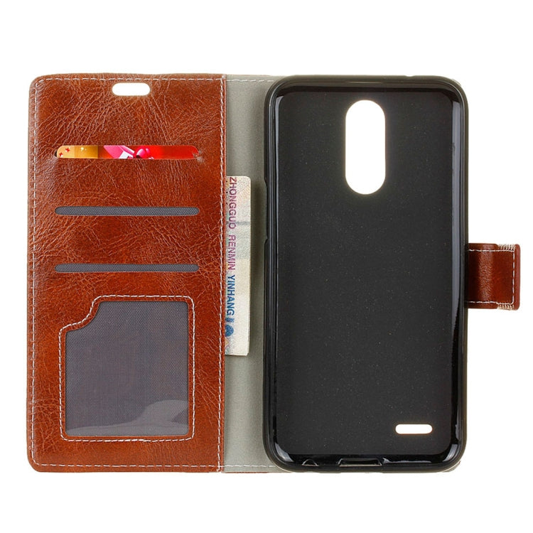 For LG K10 (2018) Retro Crazy Horse Texture Horizontal Flip Leather Case with Holder & Card Slots & Wallet & Photo Frame
