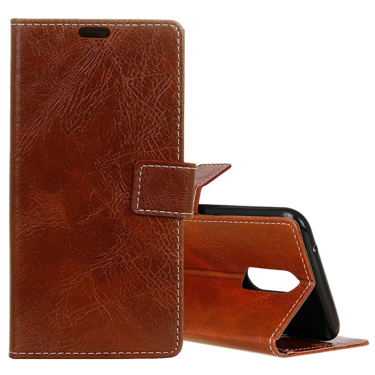 For LG K10 (2018) Retro Crazy Horse Texture Horizontal Flip Leather Case with Holder & Card Slots & Wallet & Photo Frame