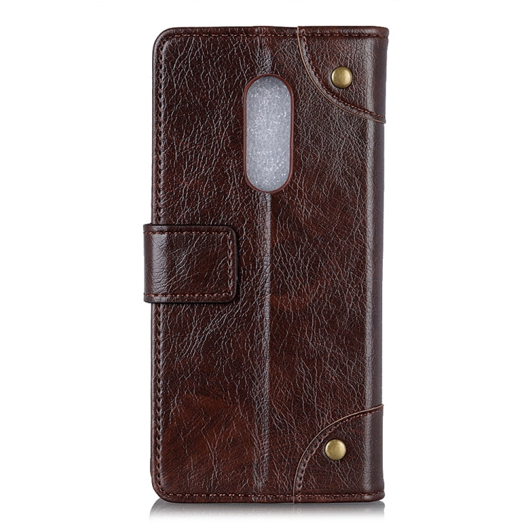 Copper Buckle Nappa Texture Horizontal Flip Leather Case for LG K40, with Holder & Card Slots & Wallet