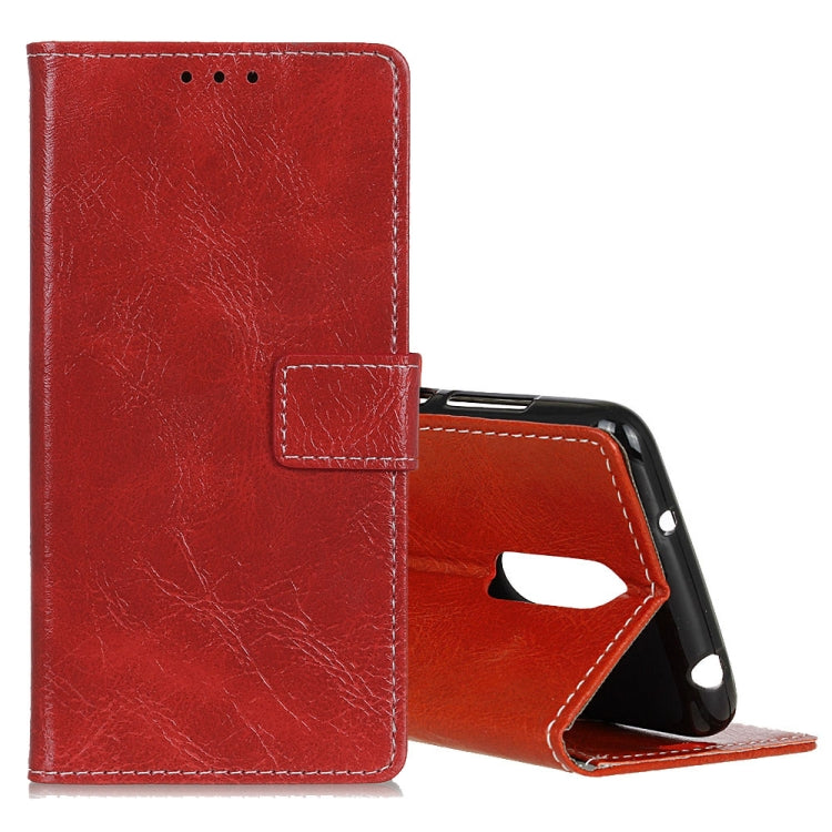 Retro Crazy Horse Texture Horizontal Flip Leather Case for LG K40, with Holder & Card Slots & Photo Frame