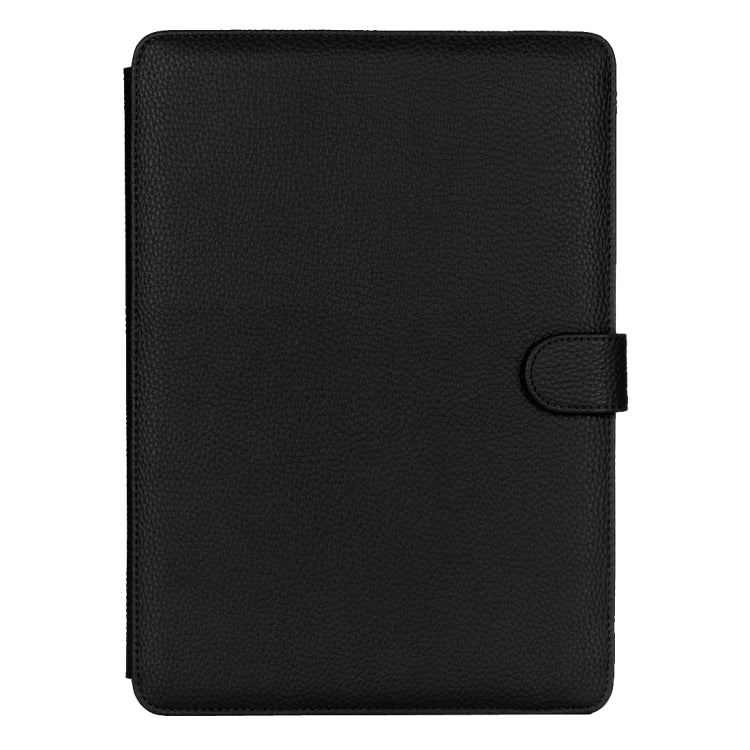 For New MacBook 12 inch Litchi Texture Horizontal Flip Solid Color Apple Laptop Leather Case with Holder