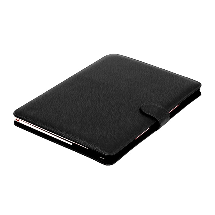 For New MacBook 12 inch Litchi Texture Horizontal Flip Solid Color Apple Laptop Leather Case with Holder