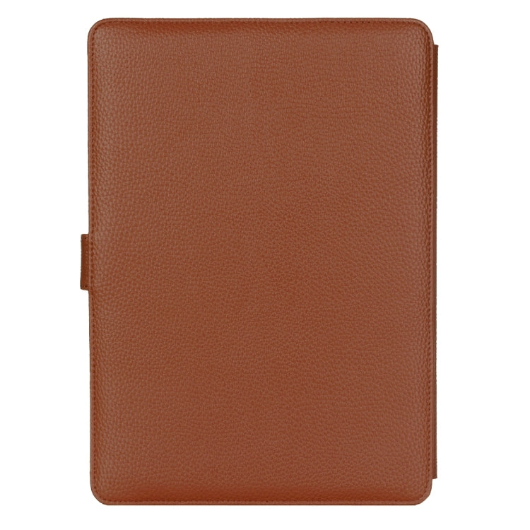 For New MacBook 12 inch Litchi Texture Horizontal Flip Solid Color Apple Laptop Leather Case with Holder