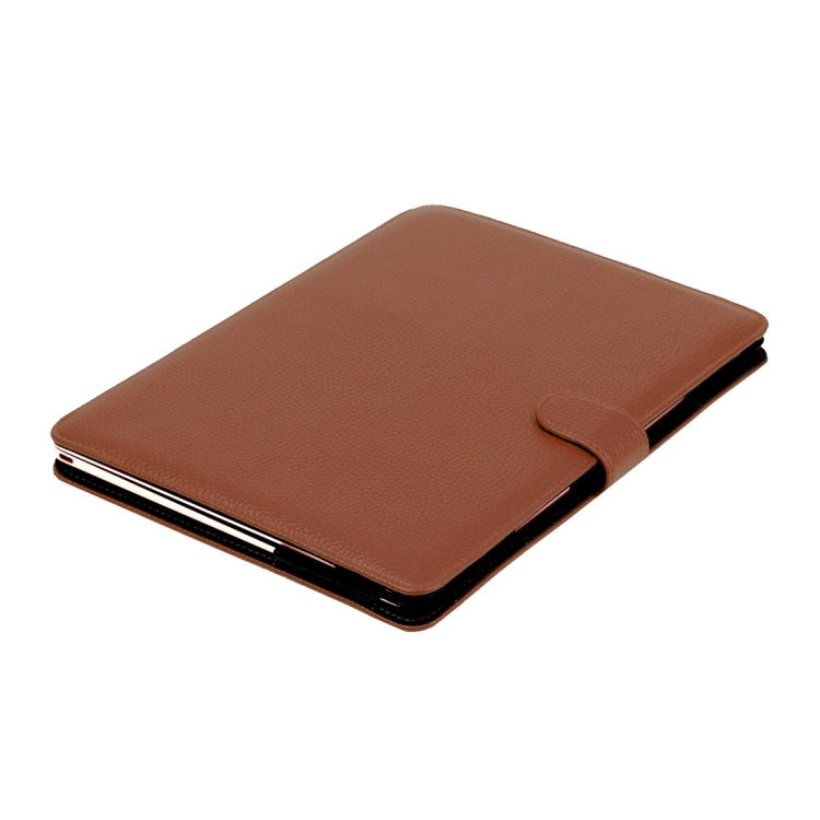 For New MacBook 12 inch Litchi Texture Horizontal Flip Solid Color Apple Laptop Leather Case with Holder