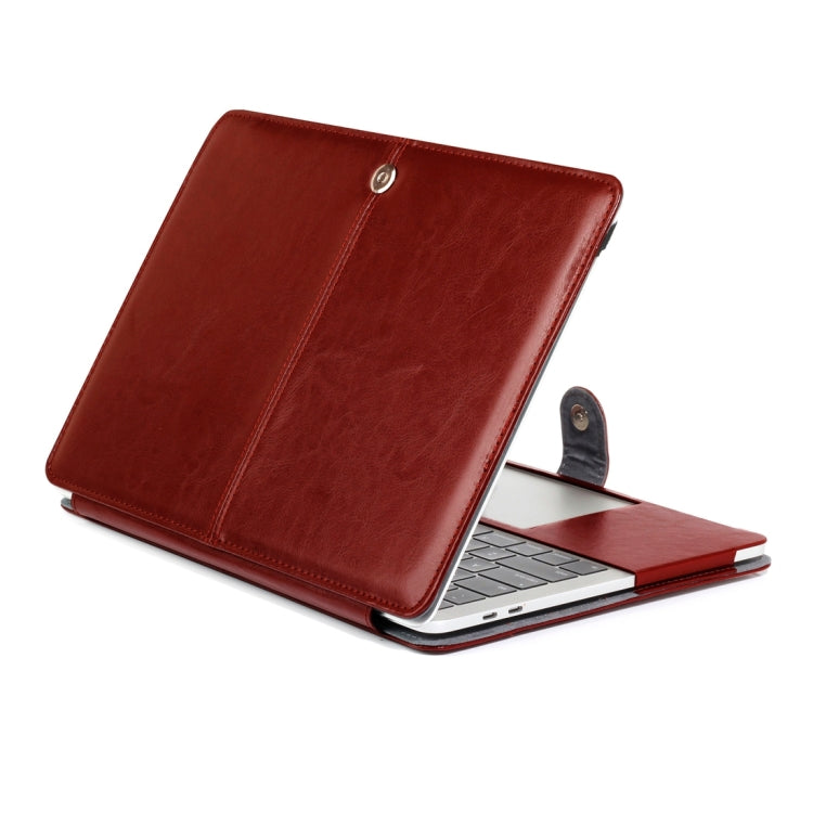 For 2016 New Macbook Pro 13.3 inch A1706 & A1708 Crazy Horse Texture Horizontal Flip Leather Case