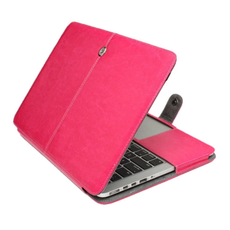 For Macbook Pro Retina 15.4 inch Laptop Crazy Horse Texture Horizontal Flip Leather Case