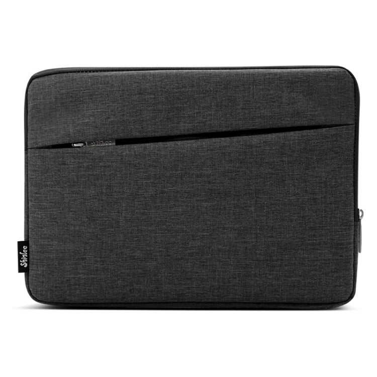 For Macbook Pro / Air & 15.6 inch and Below Universal Laptop Bag Fabric Soft Portable Package Pouch (Black)