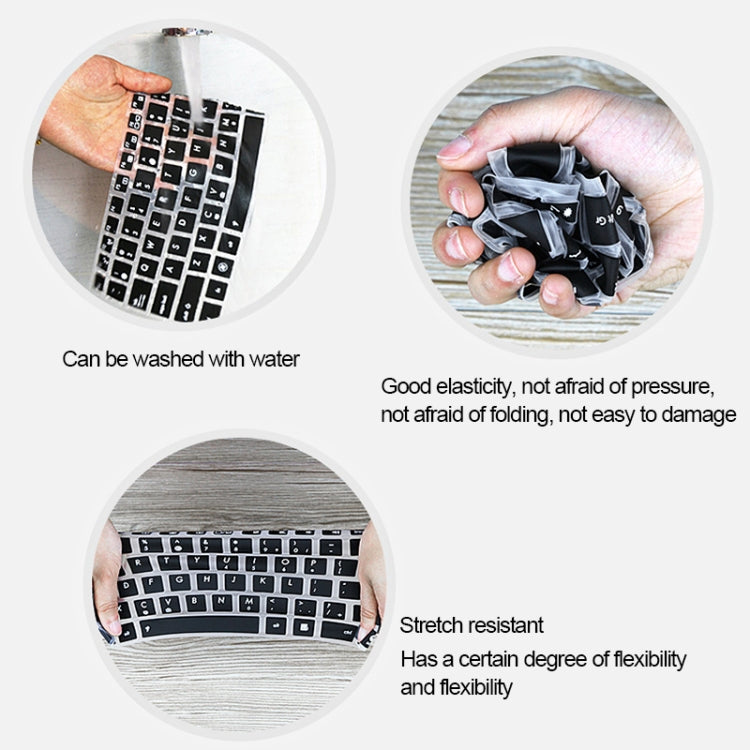 TOTUDESIGN Brisk Series ABMacBook Air 01 / 13 2 in 1 PC Buckle Integrated Molding Transparent Protective Case + Silicone Keyboard Film Set for MacBook Air 13.3 inch