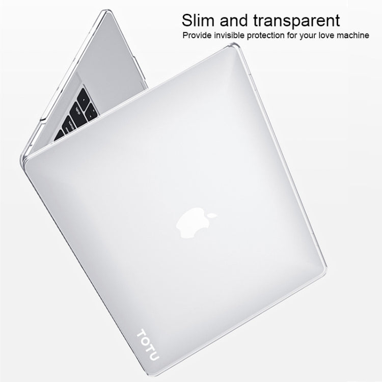 TOTUDESIGN Brisk Series ABMacBook Air 01 / 13 2 in 1 PC Buckle Integrated Molding Transparent Protective Case + Silicone Keyboard Film Set for MacBook Air 13.3 inch