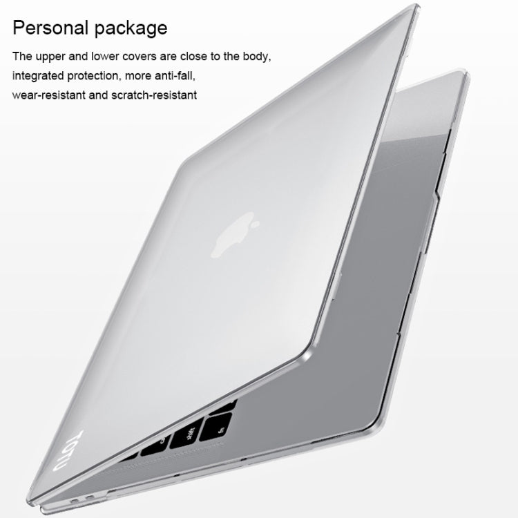 TOTUDESIGN Brisk Series ABMacBook Air 01 / 13 2 in 1 PC Buckle Integrated Molding Transparent Protective Case + Silicone Keyboard Film Set for MacBook Air 13.3 inch