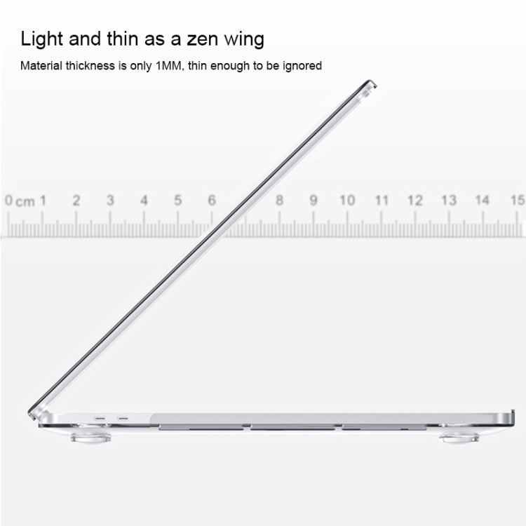 TOTUDESIGN Brisk Series ABMacBook Air 01 / 13 2 in 1 PC Buckle Integrated Molding Transparent Protective Case + Silicone Keyboard Film Set for MacBook Air 13.3 inch