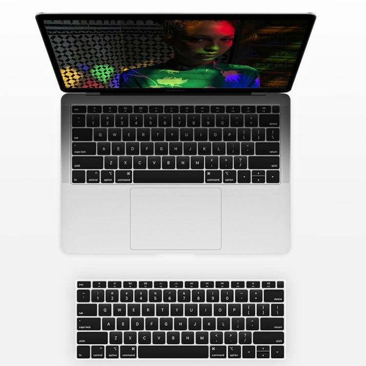 TOTUDESIGN Brisk Series ABMacBook Air 01 / 13 2 in 1 PC Buckle Integrated Molding Transparent Protective Case + Silicone Keyboard Film Set for MacBook Air 13.3 inch