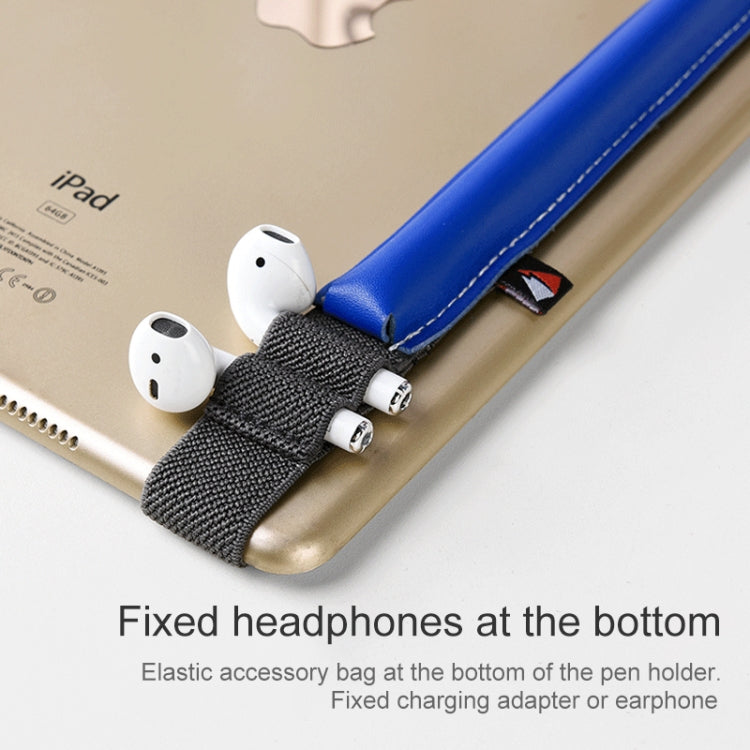 BS5R Stylus Pen PU Leather Protective Cover for Apple Pencil 1 / 2, with Charging Head Storage Bag