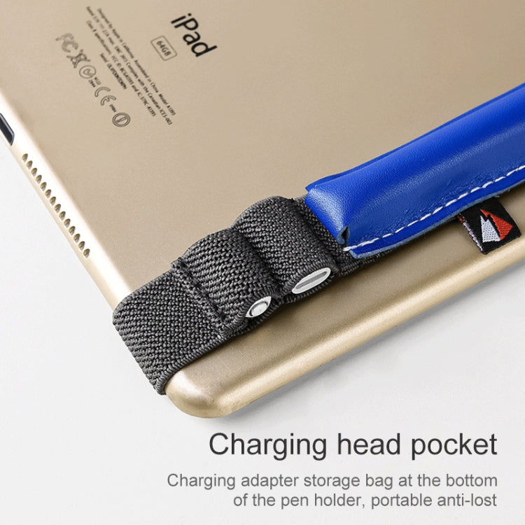 BS5R Stylus Pen PU Leather Protective Cover for Apple Pencil 1 / 2, with Charging Head Storage Bag