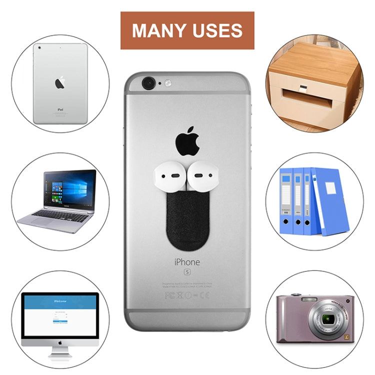V4W52 Pastable Flannel Small Articles Portable Storage Protection Bag for Apple Pencil 1 Adapter