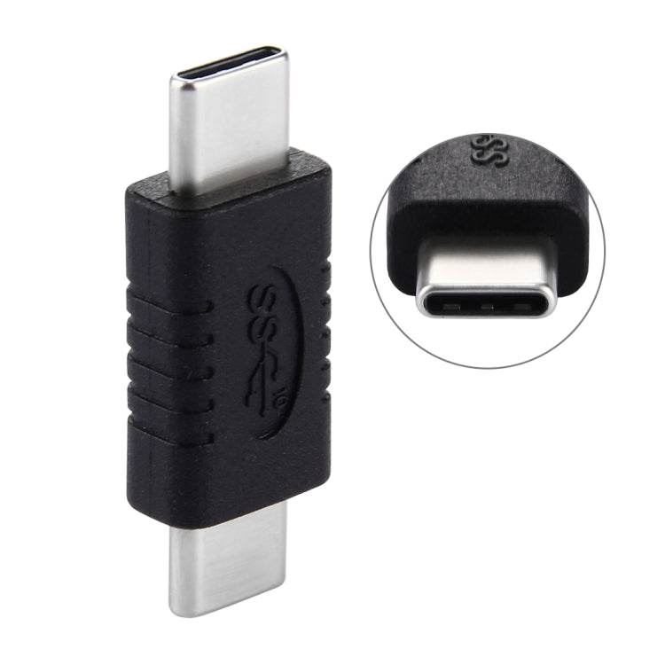 USB-C / Type-C Male to USB-C / Type-C Male Connector Adapter, For Galaxy S8 & S8 + / LG G6 / Huawei P10 & P10 Plus / Xiaomi Mi6 & Max 2 and other Smartphones(Black)