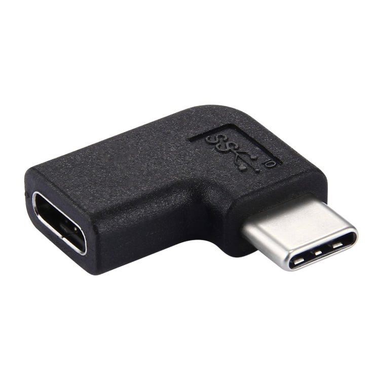 Elbow USB-C / Type-C Female to USB-C / Type-C Male Connector Adapter, For Macbook, Nokia, Google Tablet PC, Samsung, Letv, Huawei, Lenovo, Microsoft, Xiaomi, OnePlus, and other Smartphones(Black)