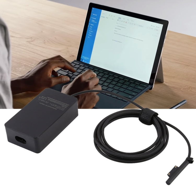 A1625 15V 2.58A 44W AC Power Supply Charger Adapter for Microsoft Surface Pro 6 / Pro 5 (2017) / Pro 4,