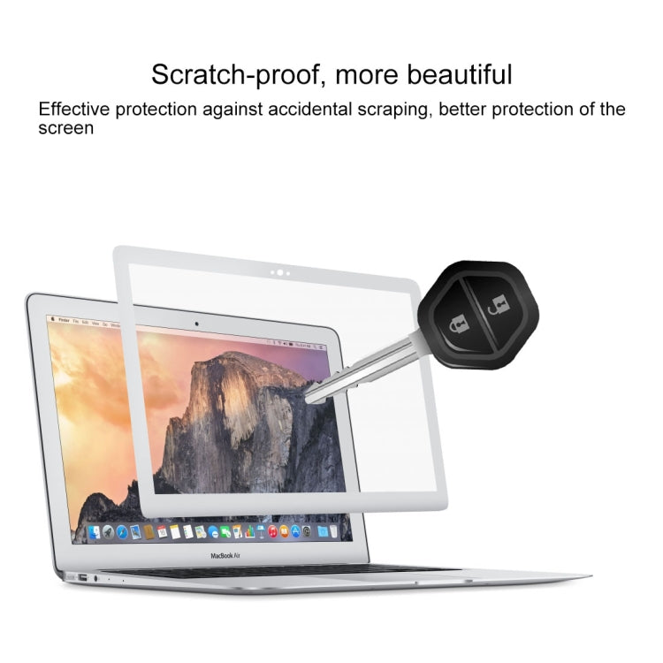 0.3mm 6H Surface Hardness HD Scratch-proof Full Screen PET Film for MacBook Air 13.3 inch (A1369 / A1466)(Silver)