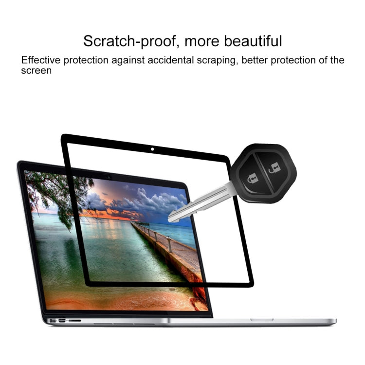 0.3mm 6H Surface Hardness HD Scratch-proof Full Screen PET Film for MacBook Pro 15.4 inch (A1286)(Black)