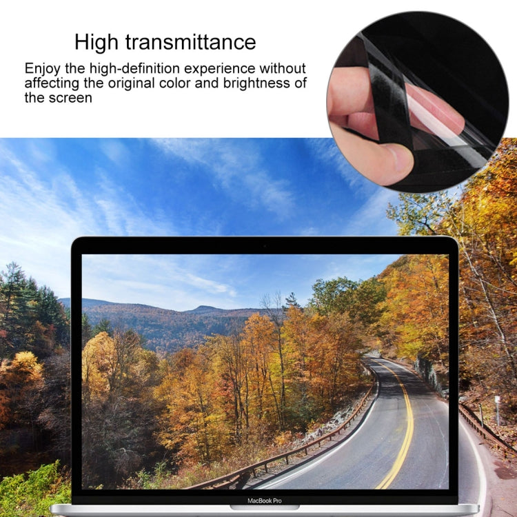 0.3mm 6H Surface Hardness HD Scratch-proof Full Screen PET Film for MacBook Retina 12 inch (A1534)(Black)