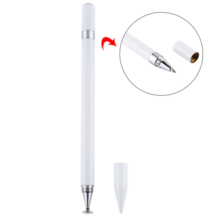2 in 1 Stationery Writing Tools Metal Ballpoint Pen Capacitive Touch Screen Stylus Pen for Phones, Tablets