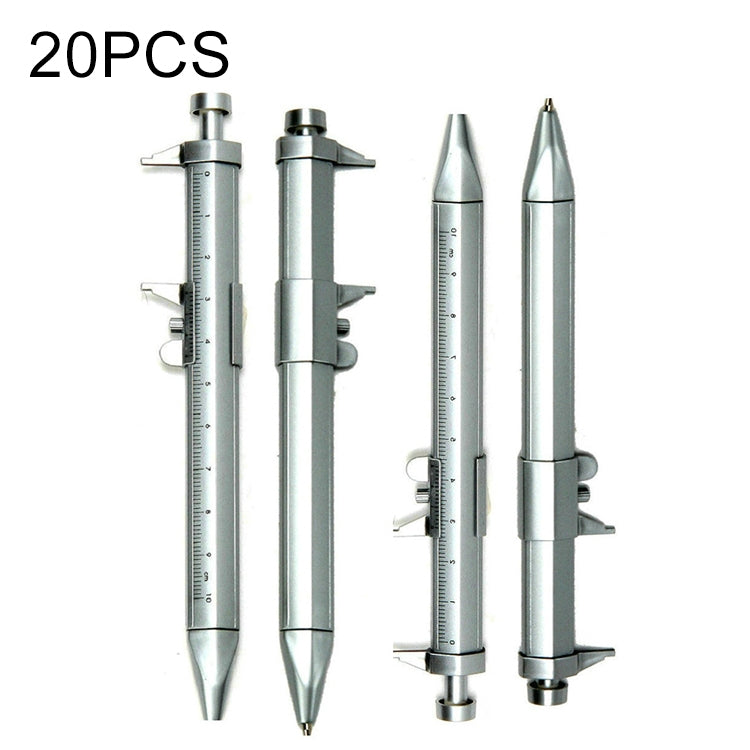20 PCS Ballpoint Ruler Gifts Student Stationery Office Writing Pen