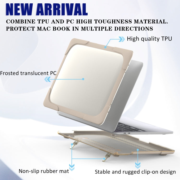 For MacBook Pro 13 inch 2022 & A2289 / A2251 / A2338 2020 PC + TPU Two Colors Laptop Protective Case