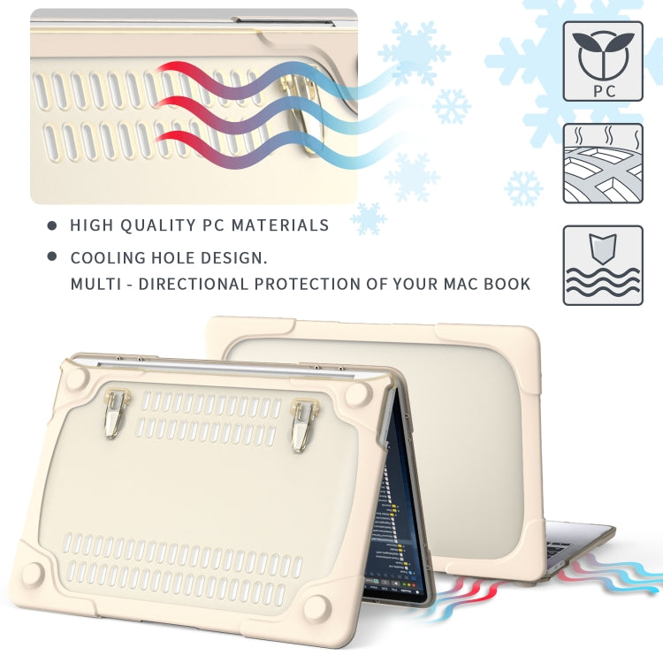 For MacBook Pro 13 inch 2022 & A2289 / A2251 / A2338 2020 PC + TPU Two Colors Laptop Protective Case