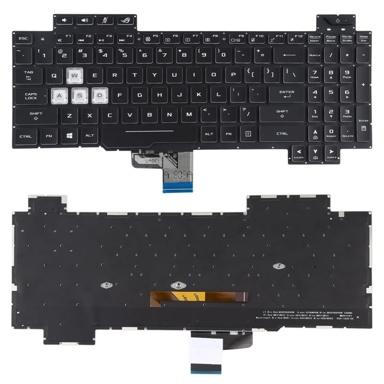US Version Keyboard with Keyboard Backlight for Asus ROG Strix Scar II GL504 GL504GS GL504GV