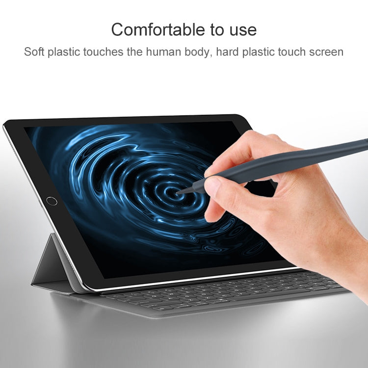 0319 Navigator Touch Stylus Metal Aluminum Tube Body Resistance Stylus with Fixed Slot Base & Spring Cable