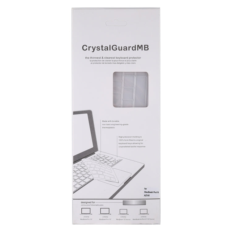 For MacBook Pro 16 inch A2141 Transparent and Dustproof TPU Laptop Keyboard Protective Film
