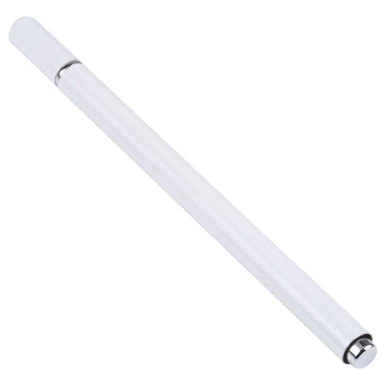 366 Universal Silicone Disc Nib Capacitive Stylus Pen with Magnetic Cap(White)