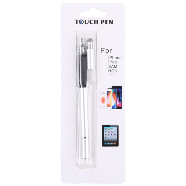 3 in 1 Universal Silicone Disc Nib Stylus Pen with Mobile Phone Writing Pen & Common Writing Pen Function