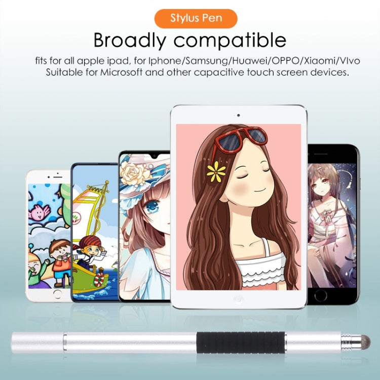 3 in 1 Universal Silicone Disc Nib Stylus Pen with Mobile Phone Writing Pen & Common Writing Pen Function